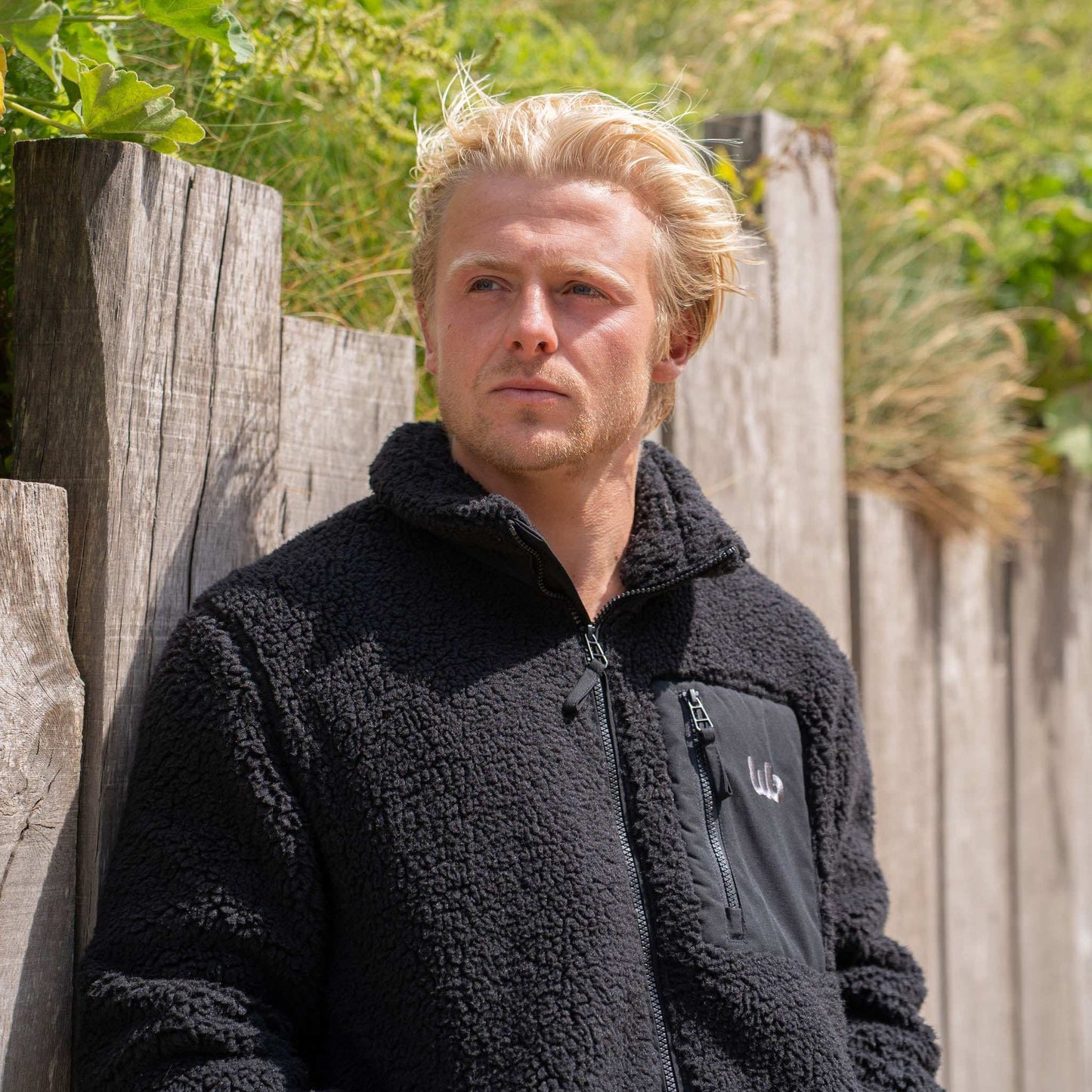 SHERPA FLEECE JACKET | BLACK