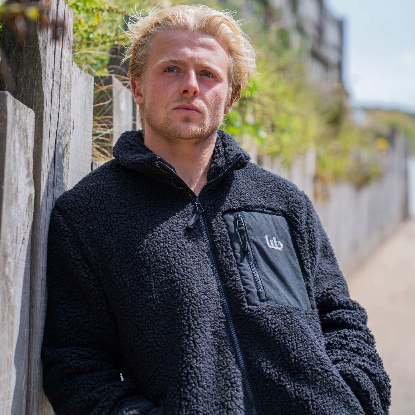 SHERPA FLEECE JACKET | BLACK