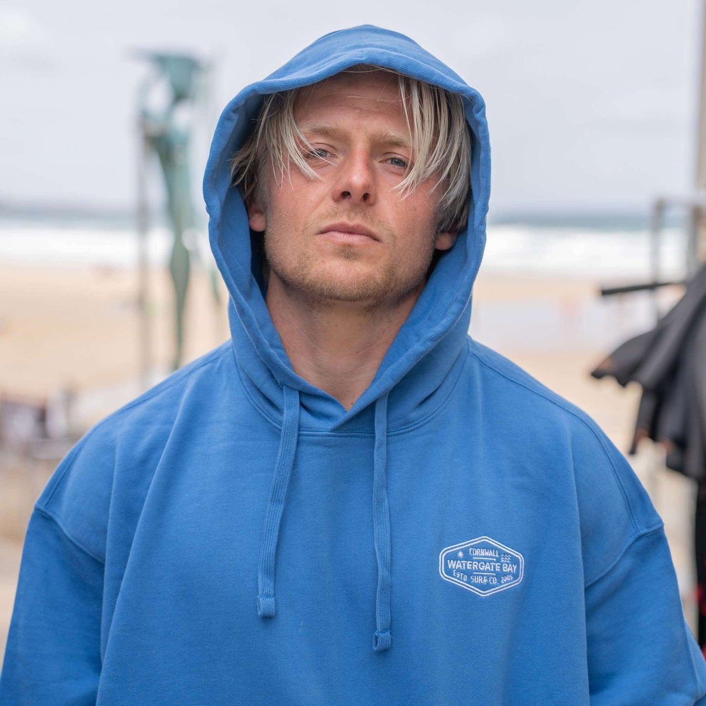 DIAMOND | EMBROIDERED HOODIE - BLUE