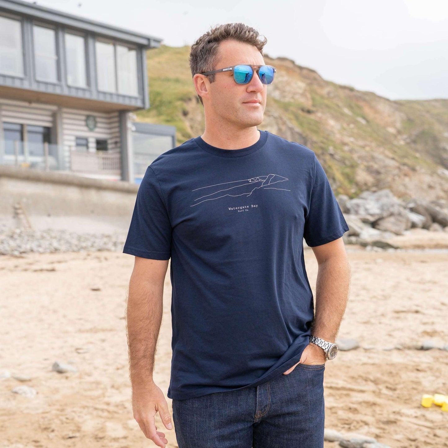 LINE | T-SHIRT - NAVY