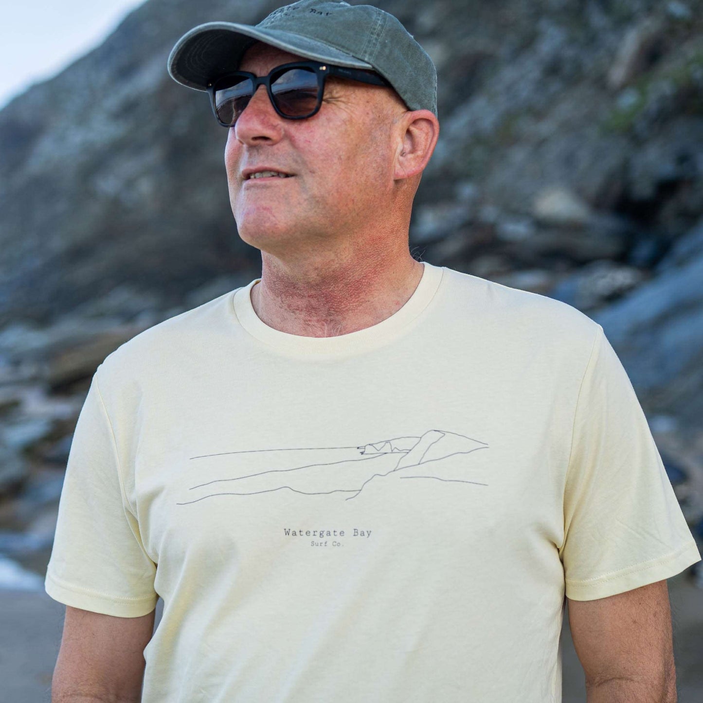 TEXT | ORGANIC COTTON CAP - KHAKI - CAP - Watergate Bay Surf Company.