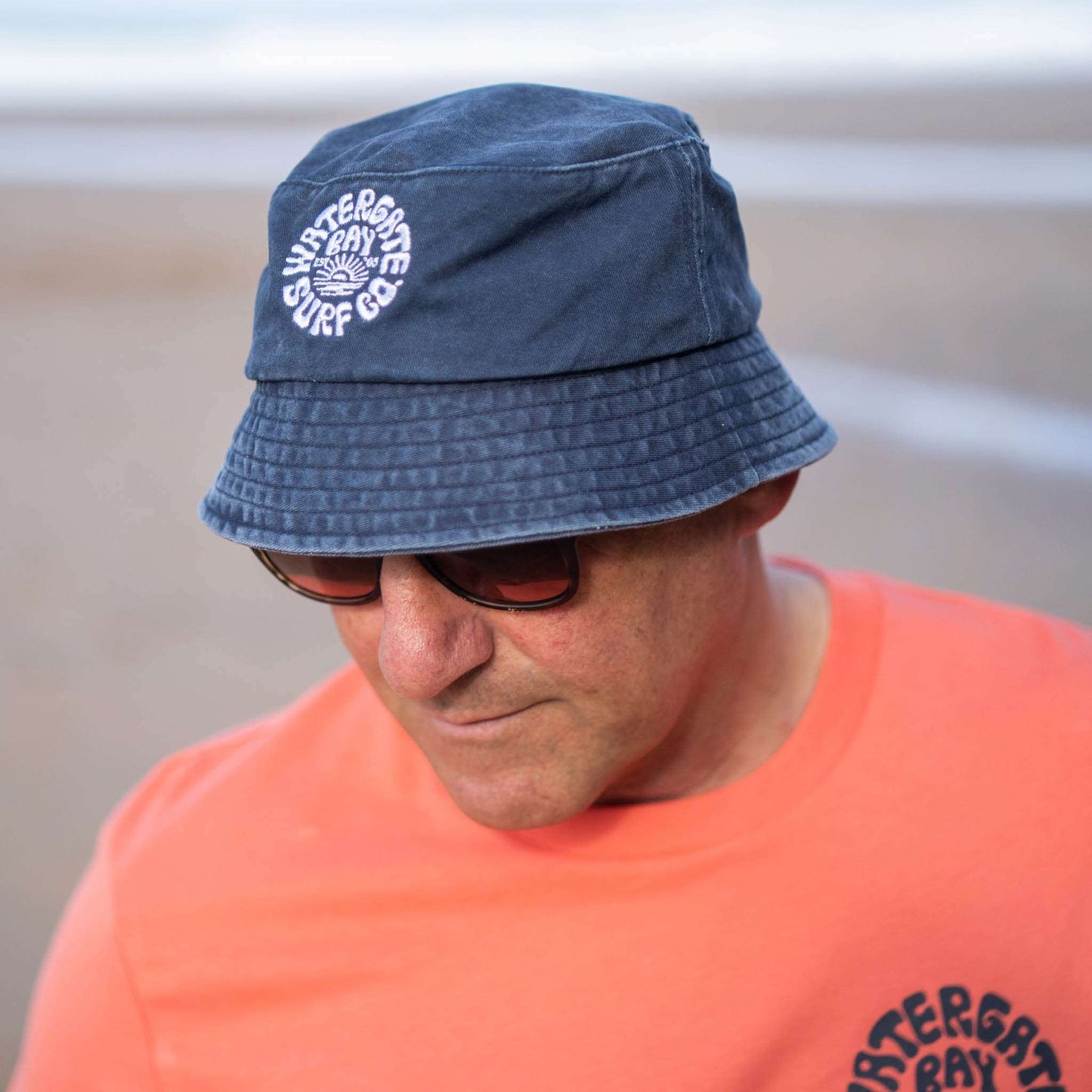 RETRO | BUCKET HAT - NAVY - - Watergate Bay Surf Company.