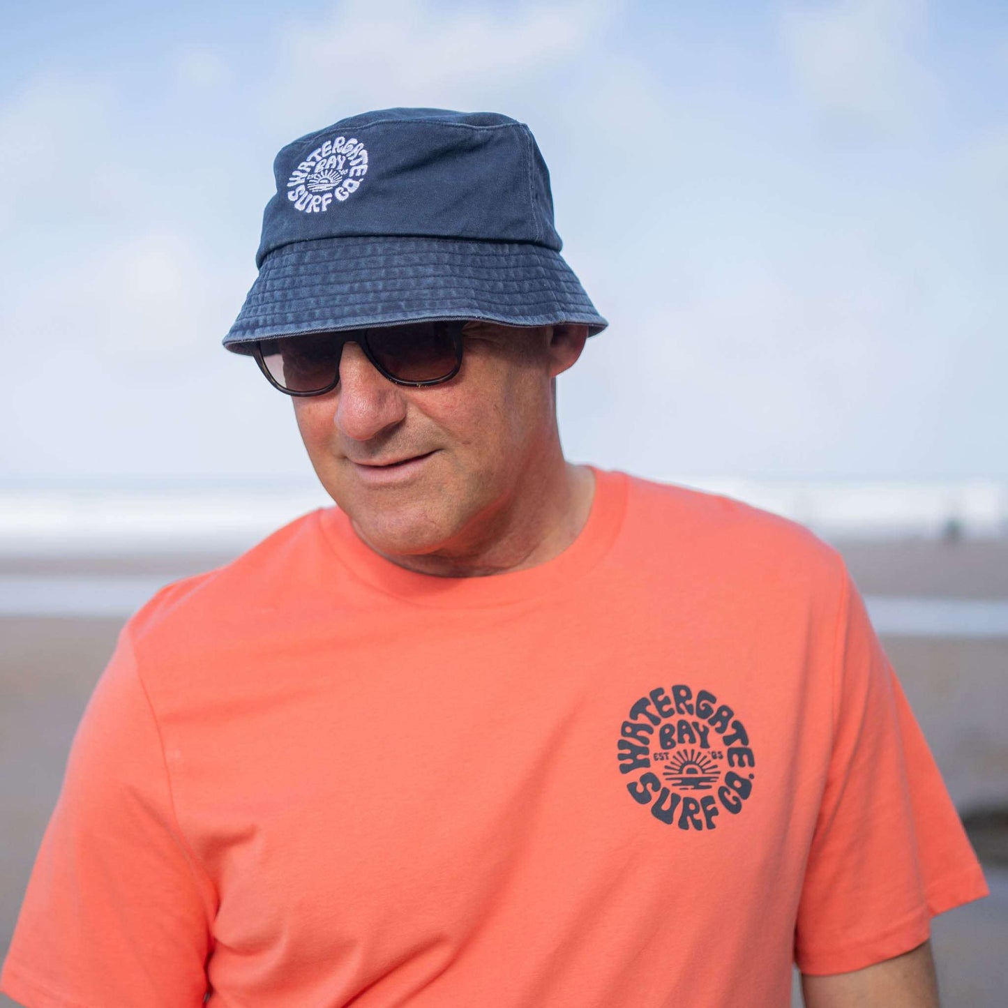 RETRO | BUCKET HAT - NAVY - - Watergate Bay Surf Company.