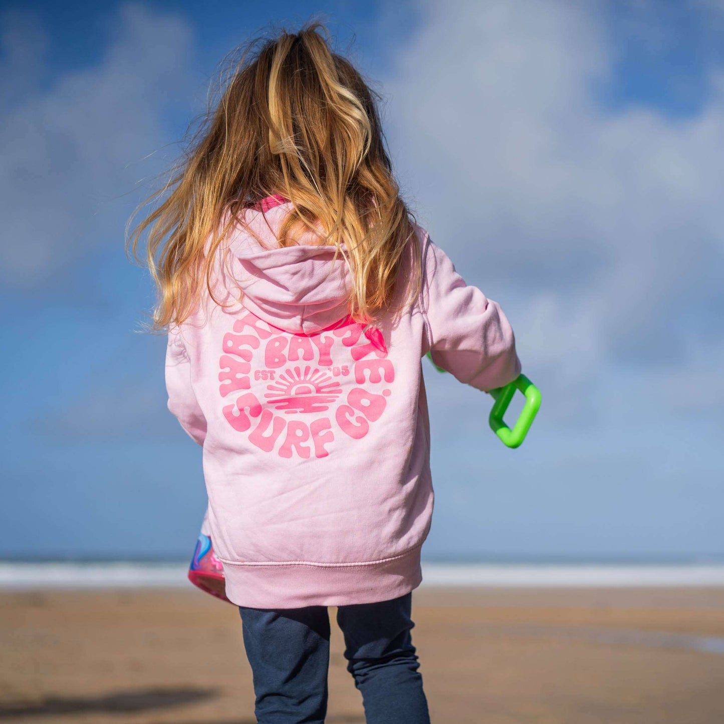 RETRO | KIDS HOODIE - COTTON PINK -  - Watergate Bay Surf Company.