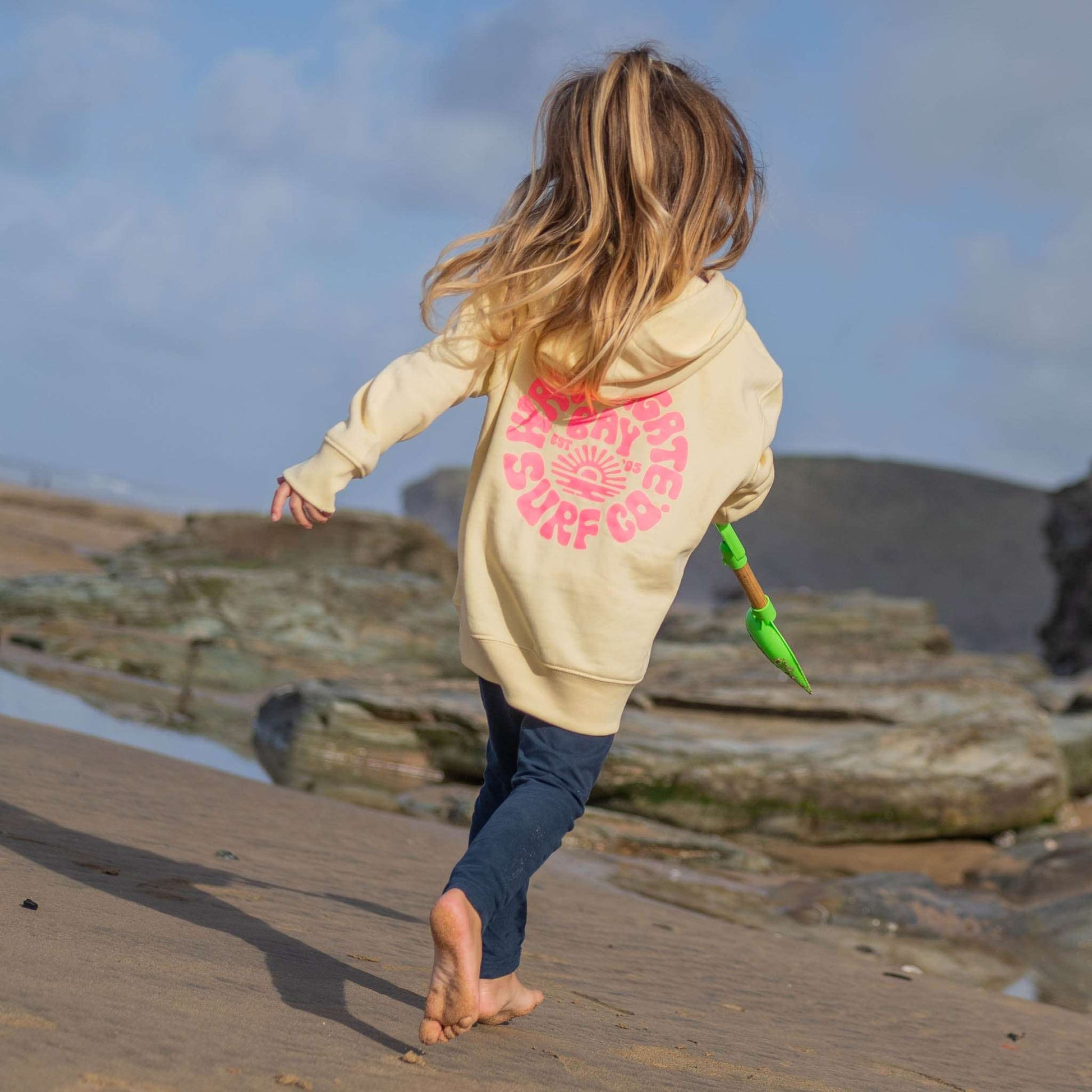 RETRO | KIDS HOODIE - BUTTER -  - Watergate Bay Surf Company.
