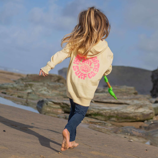 RETRO | KIDS HOODIE - BUTTER -  - Watergate Bay Surf Company.