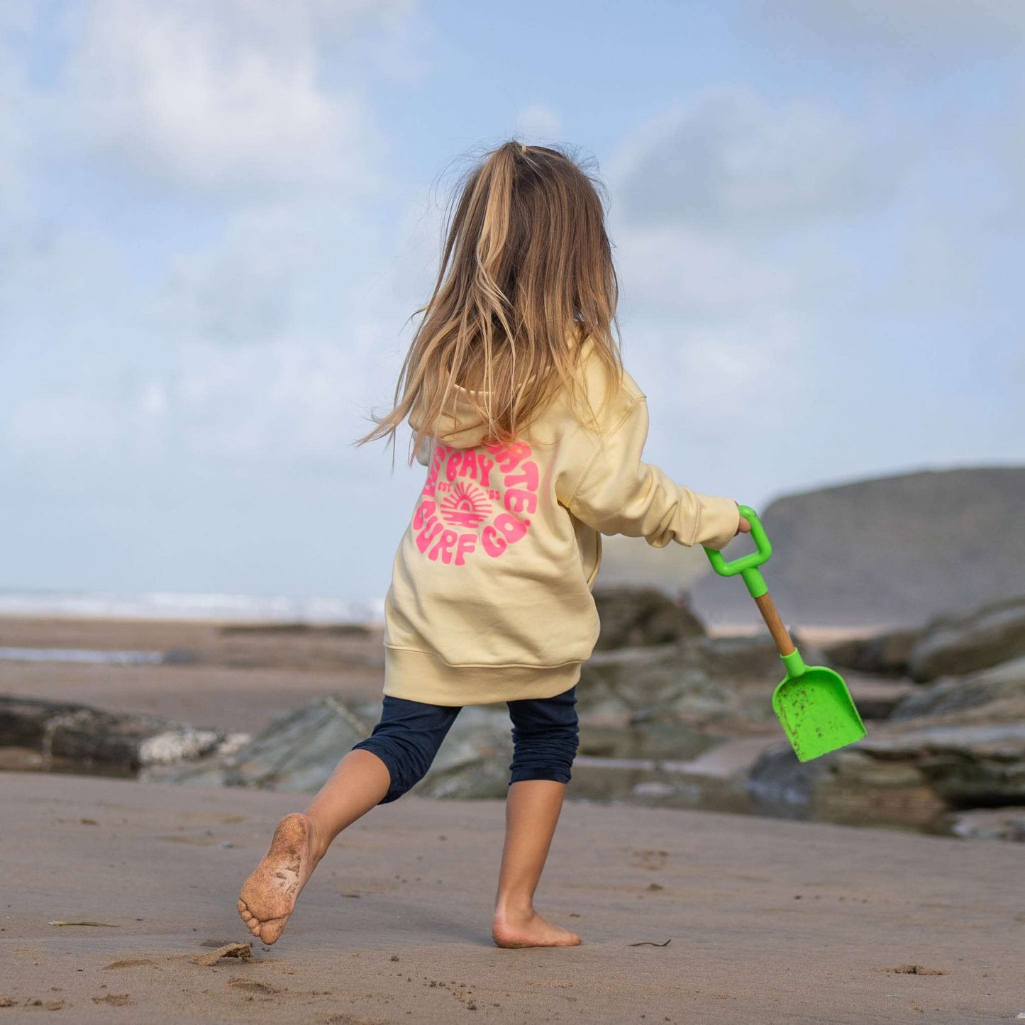 RETRO | KIDS HOODIE - BUTTER - - Watergate Bay Surf Company.