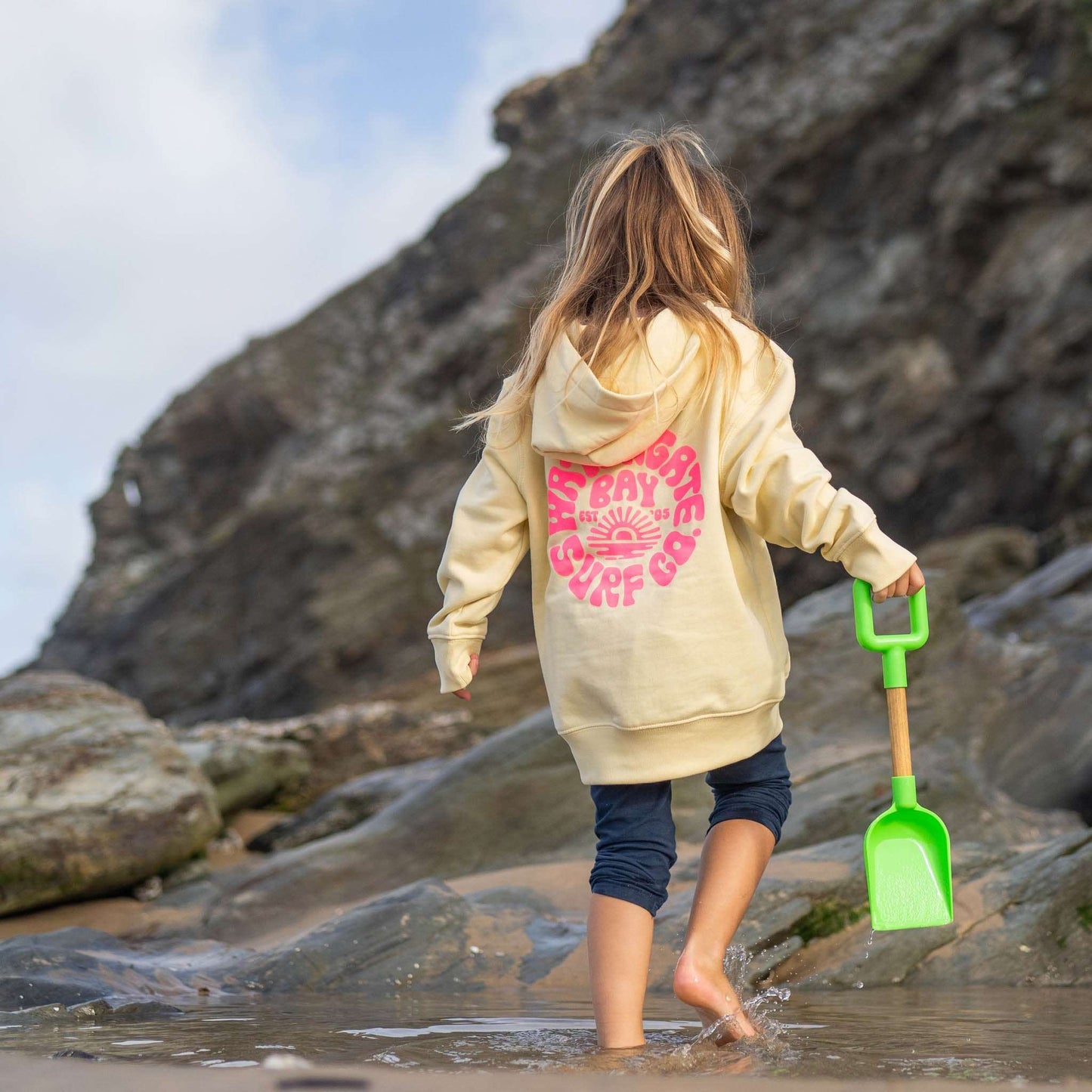 RETRO | KIDS HOODIE - BUTTER - - Watergate Bay Surf Company.