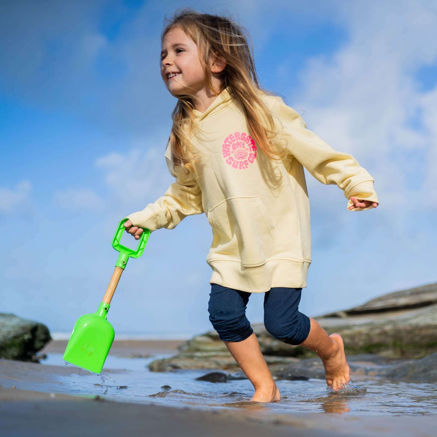 RETRO | KIDS HOODIE - BUTTER - - Watergate Bay Surf Company.