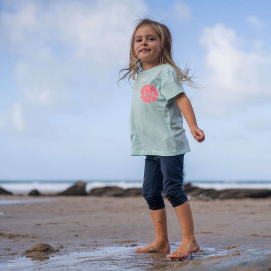 RETRO | KIDS T-SHIRT - CARIBEAN BLUE -  - Watergate Bay Surf Company.