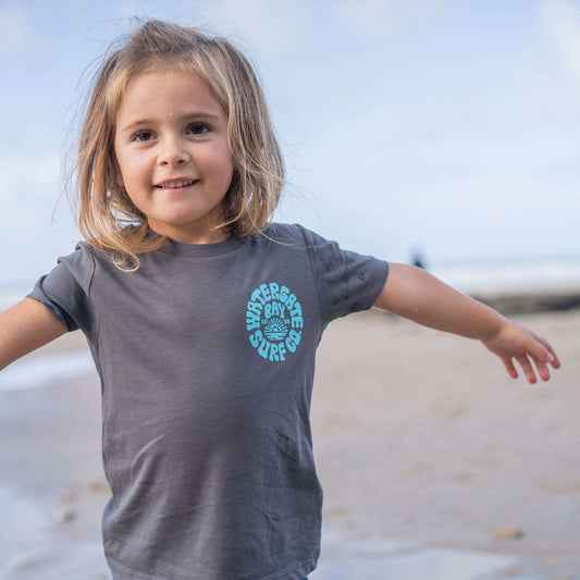 RETRO | KIDS T-SHIRT - ANTHRACITE -  - Watergate Bay Surf Company.