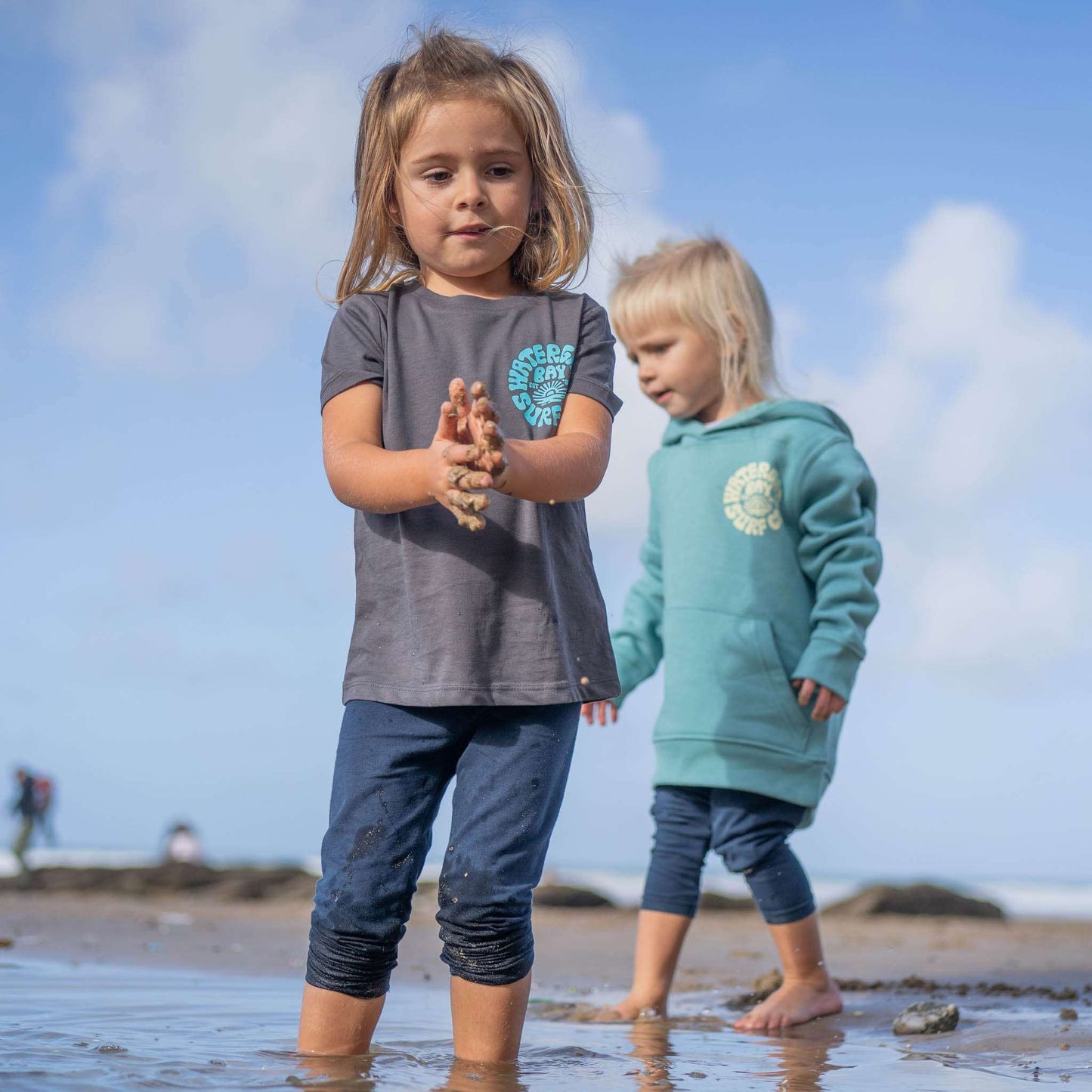 RETRO | KIDS T-SHIRT - ANTHRACITE - - Watergate Bay Surf Company.