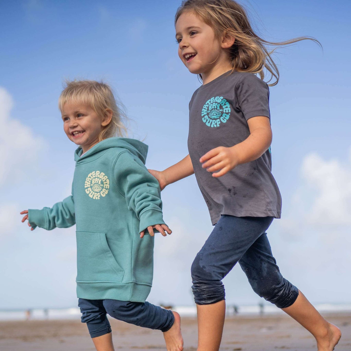 RETRO | KIDS T-SHIRT - ANTHRACITE - - Watergate Bay Surf Company.