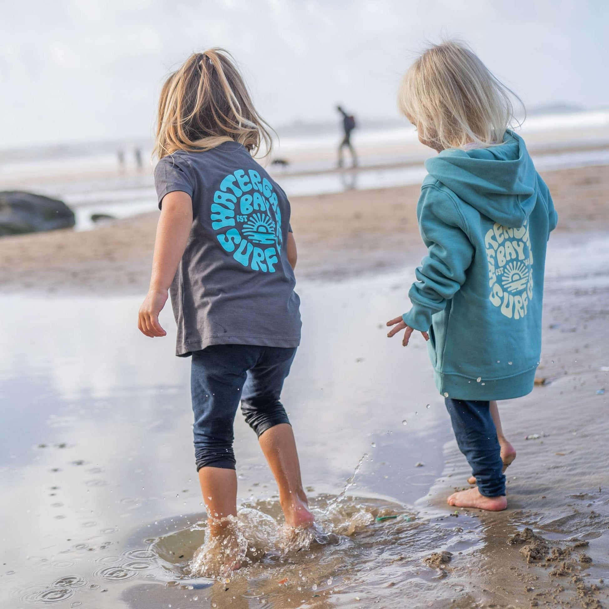 RETRO | KIDS HOODIE - TEAL -  - Watergate Bay Surf Company.