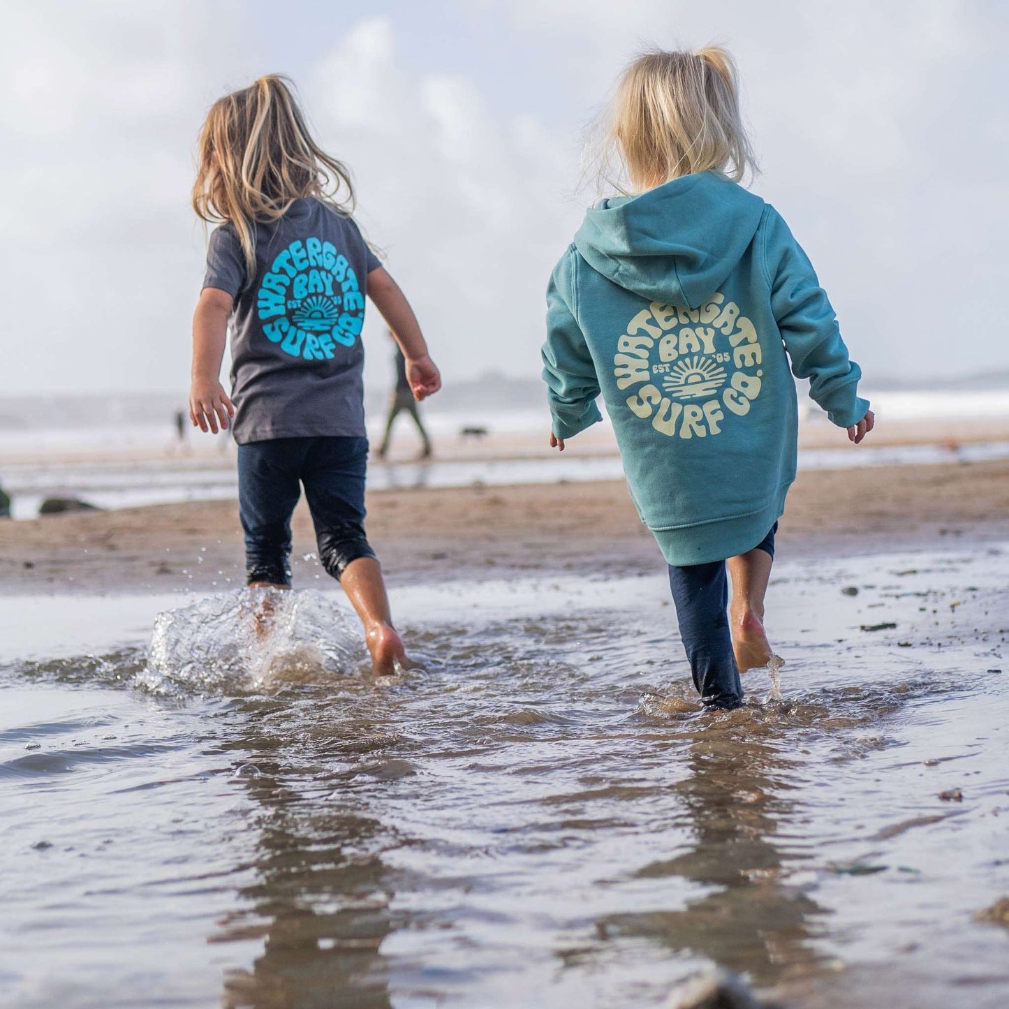RETRO | KIDS T-SHIRT - ANTHRACITE - - Watergate Bay Surf Company.