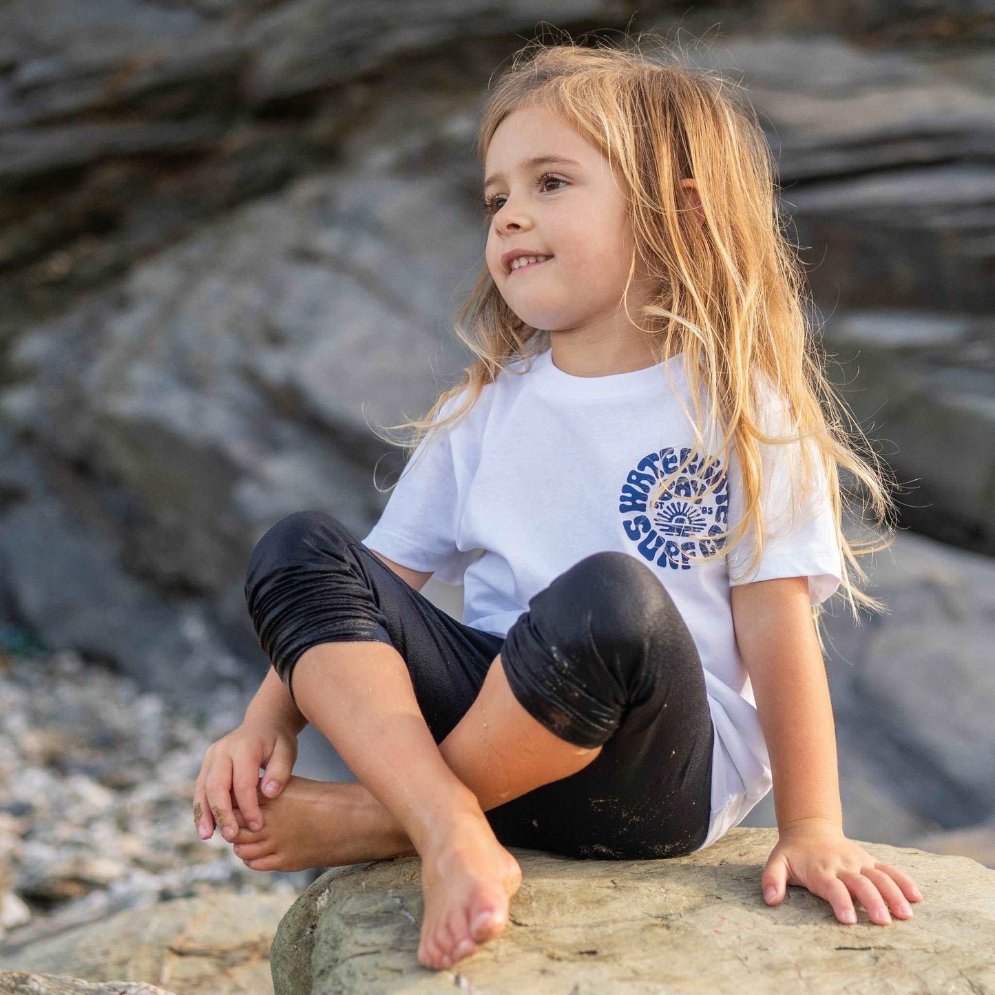 RETRO | KIDS T-SHIRT - WHITE - - Watergate Bay Surf Company.