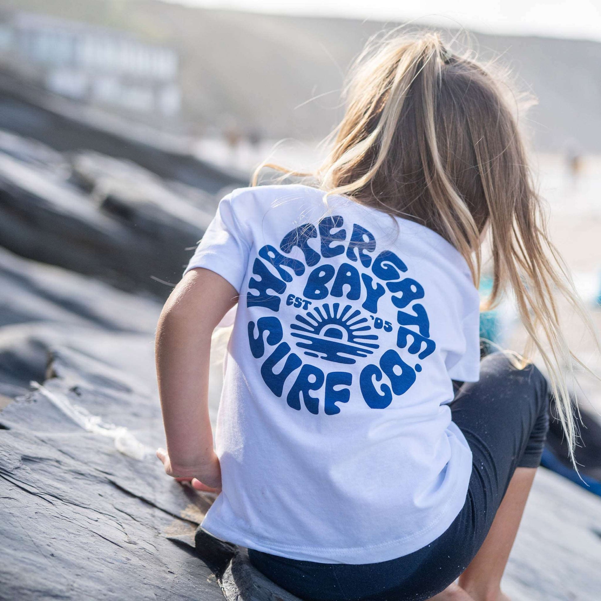 RETRO | KIDS T-SHIRT - WHITE -  - Watergate Bay Surf Company.
