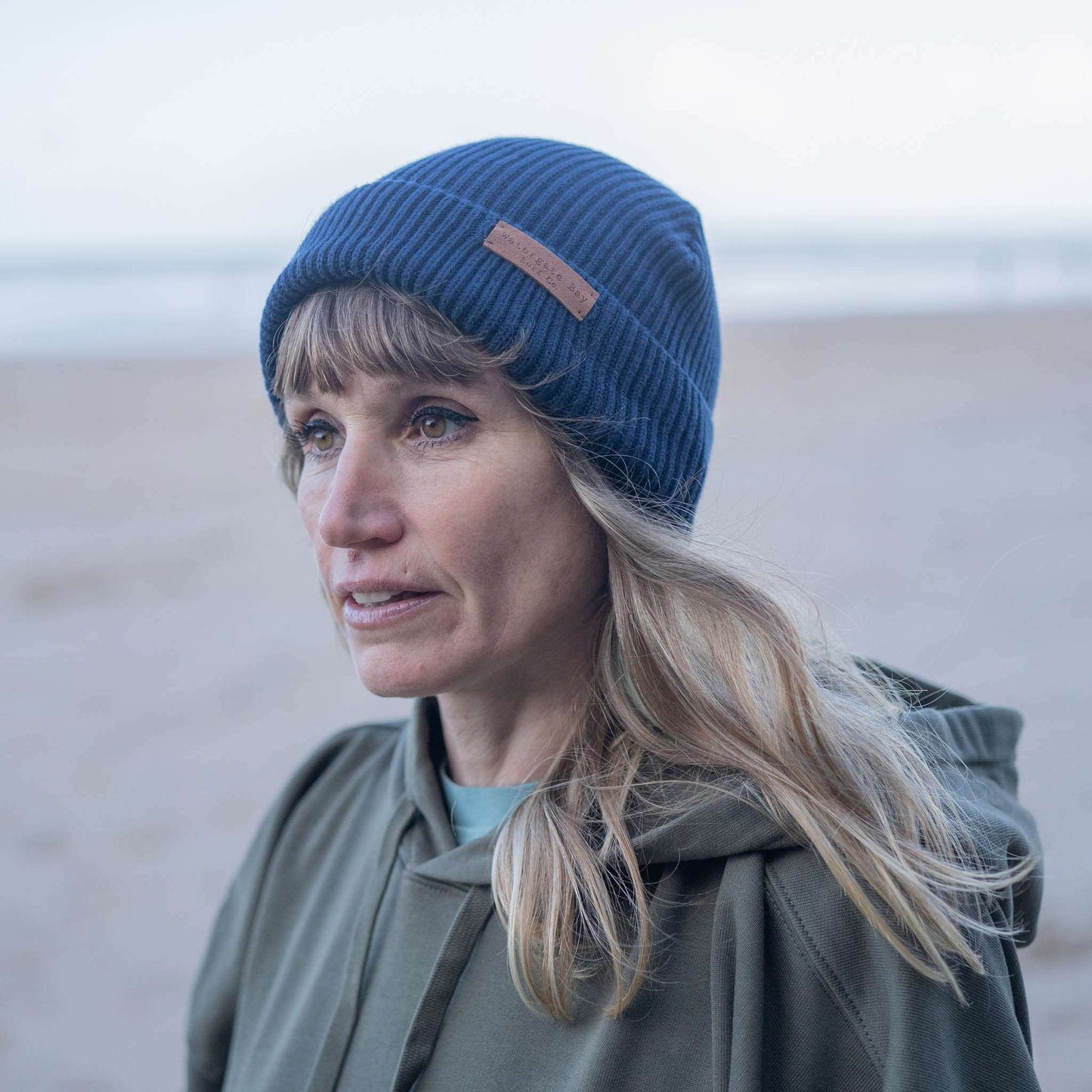 TEXT | FISHERMANS BEANIE - FRENCH NAVY - - Watergate Bay Surf Company.