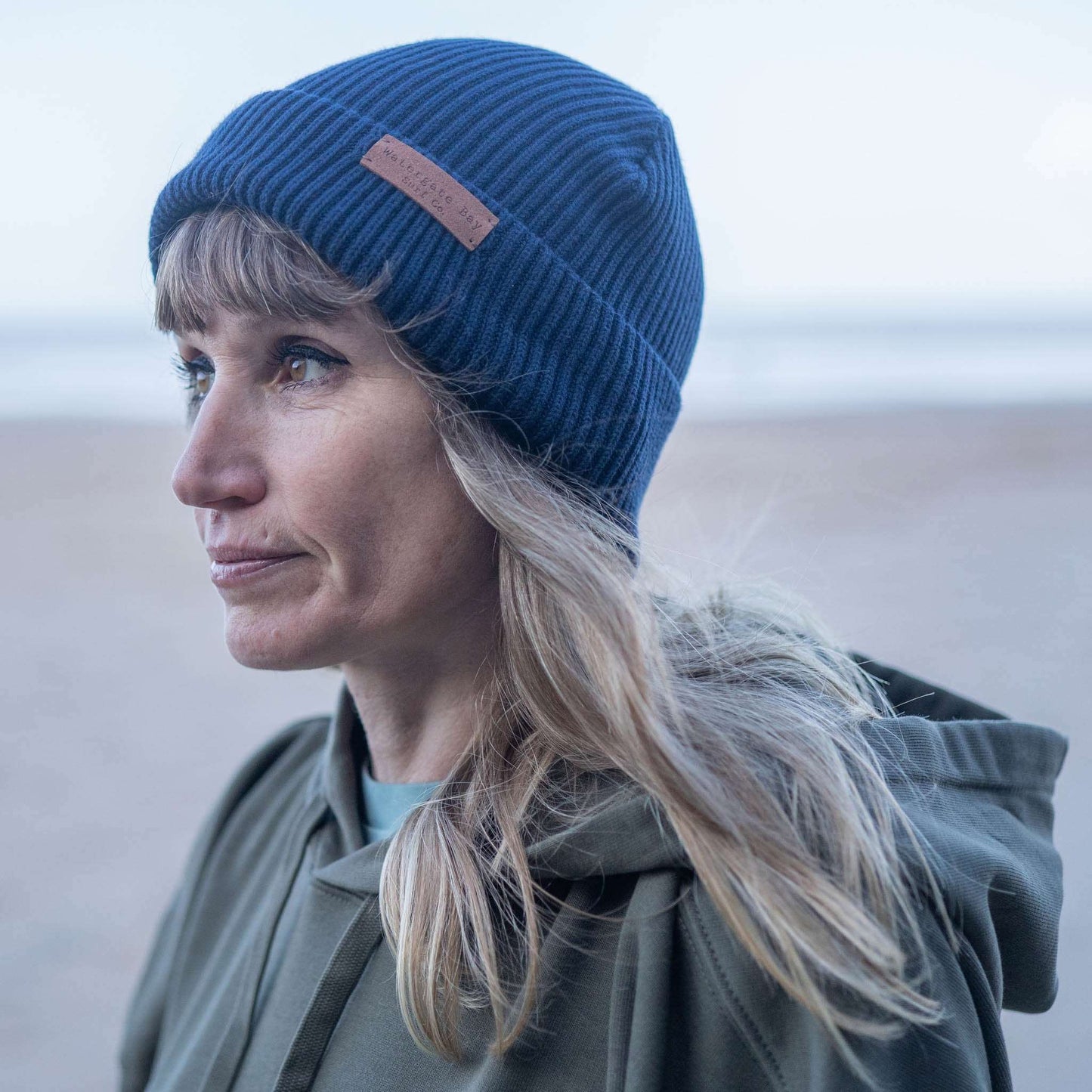 TEXT | FISHERMANS BEANIE - FRENCH NAVY - - Watergate Bay Surf Company.