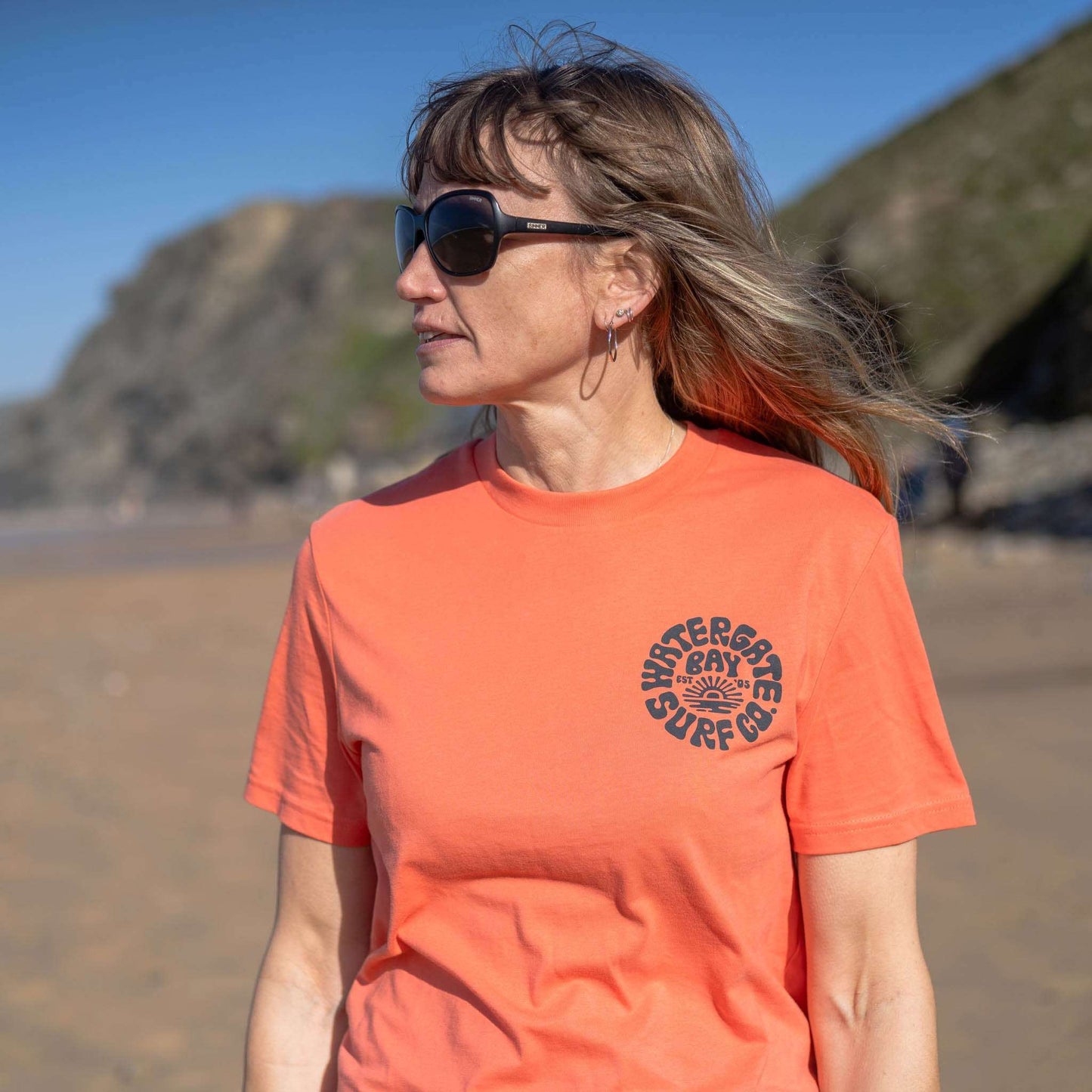 RETRO | LADIES T-SHIRT - FIESTA - - Watergate Bay Surf Company.