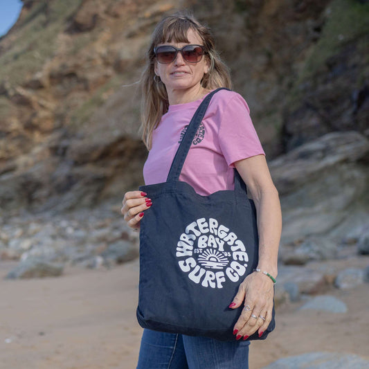 RETRO | TOTE BAG - PETROL -  - Watergate Bay Surf Company.