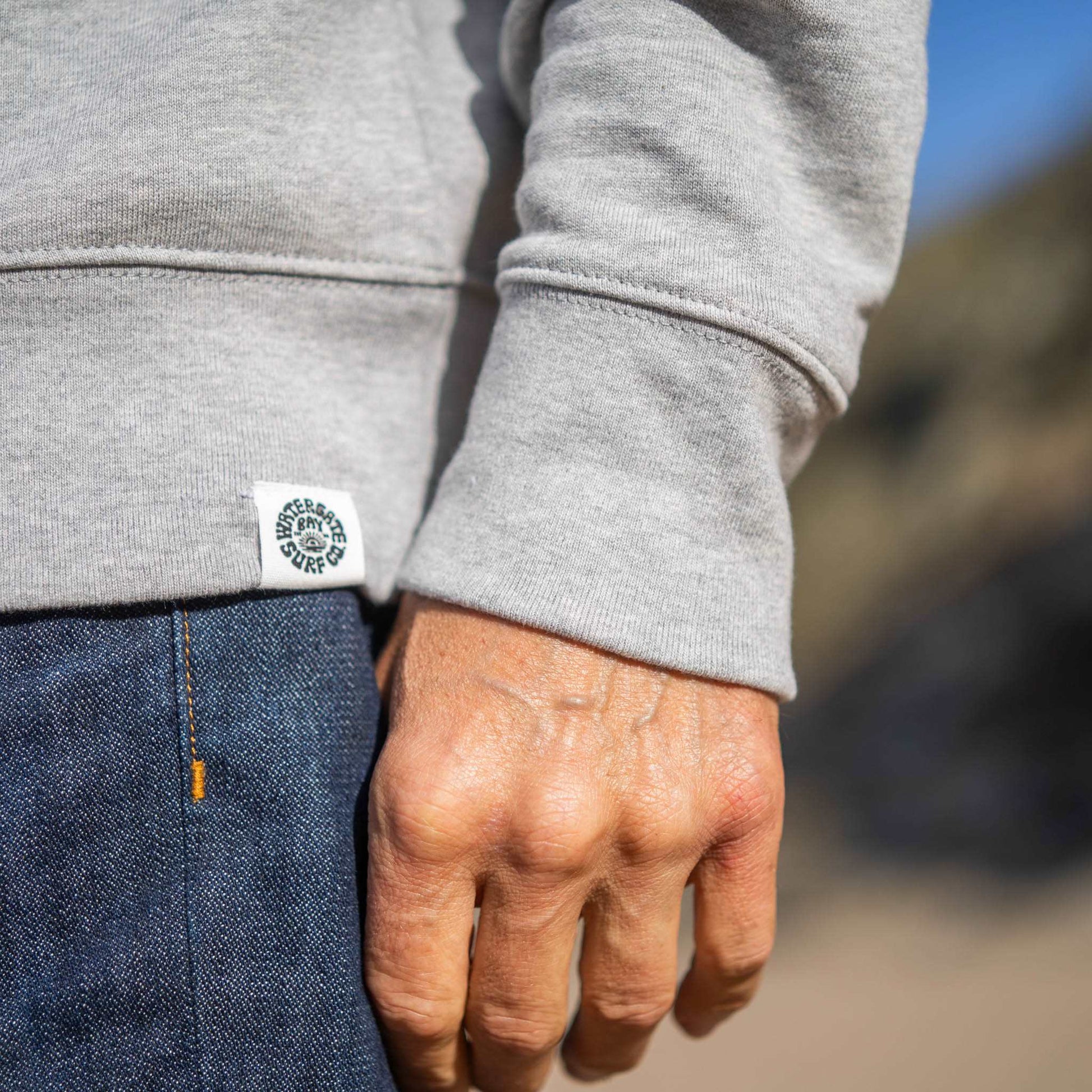 DIAMOND | SWEATSHIRT - HEATHER GREY -  - Watergate Bay Surf Company.
