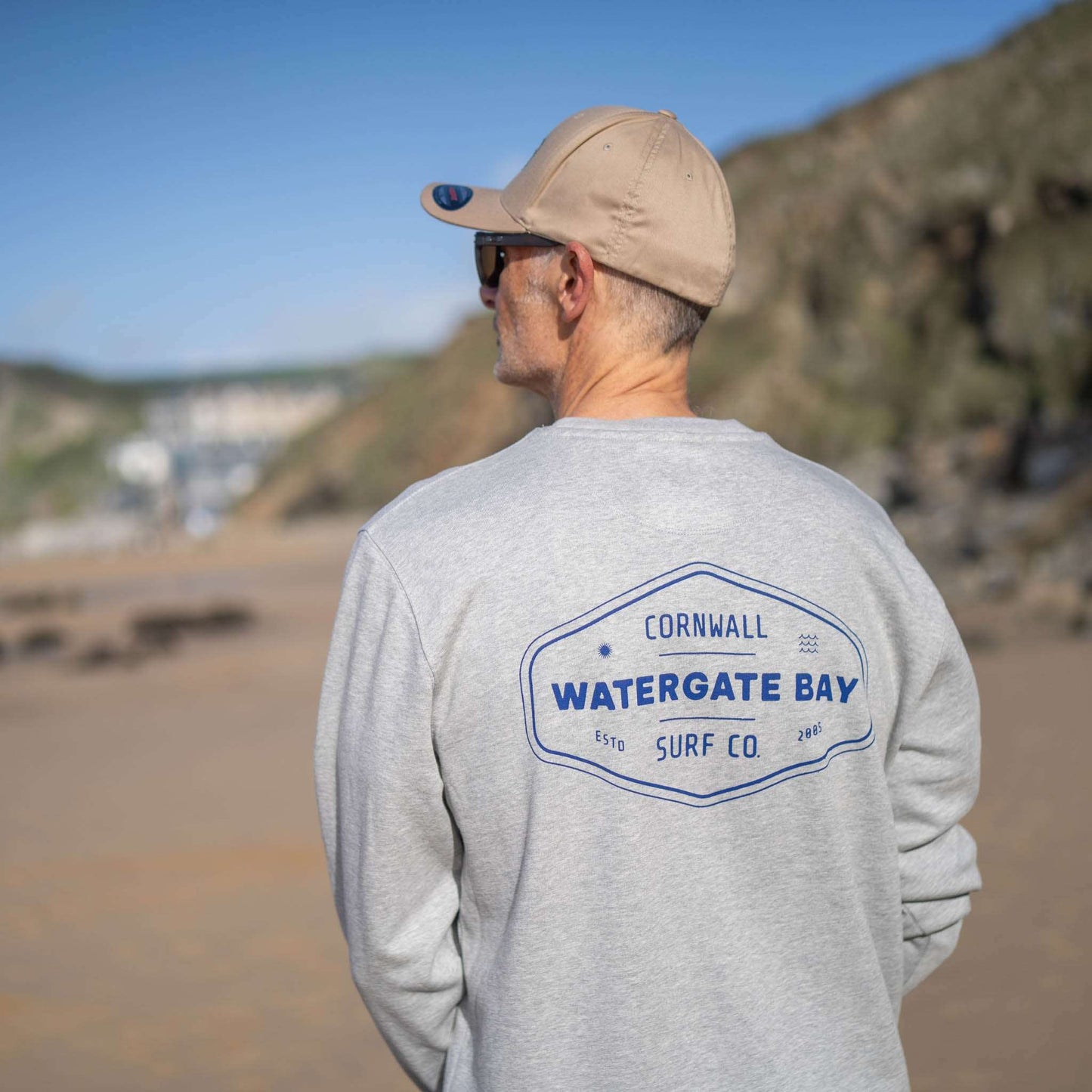 DIAMOND | SWEATSHIRT - HEATHER GREY - - Watergate Bay Surf Company.