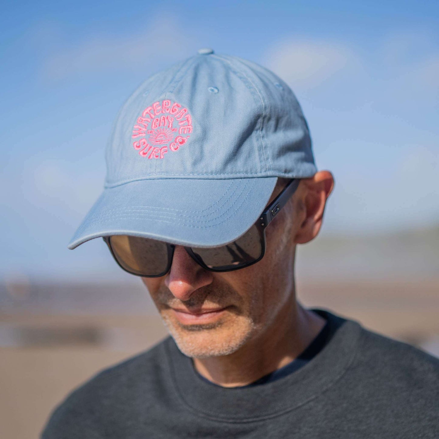 RETRO | ORGANIC COTTON CAP - AQUA - - Watergate Bay Surf Company.