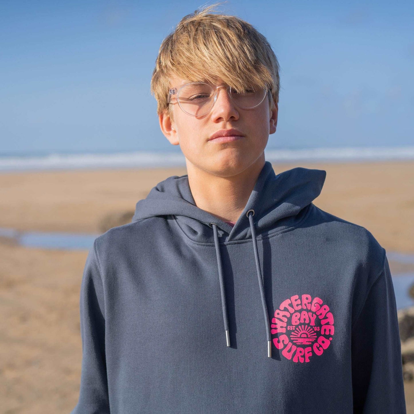 RETRO | HOODIE - INDIA INK - - Watergate Bay Surf Company.