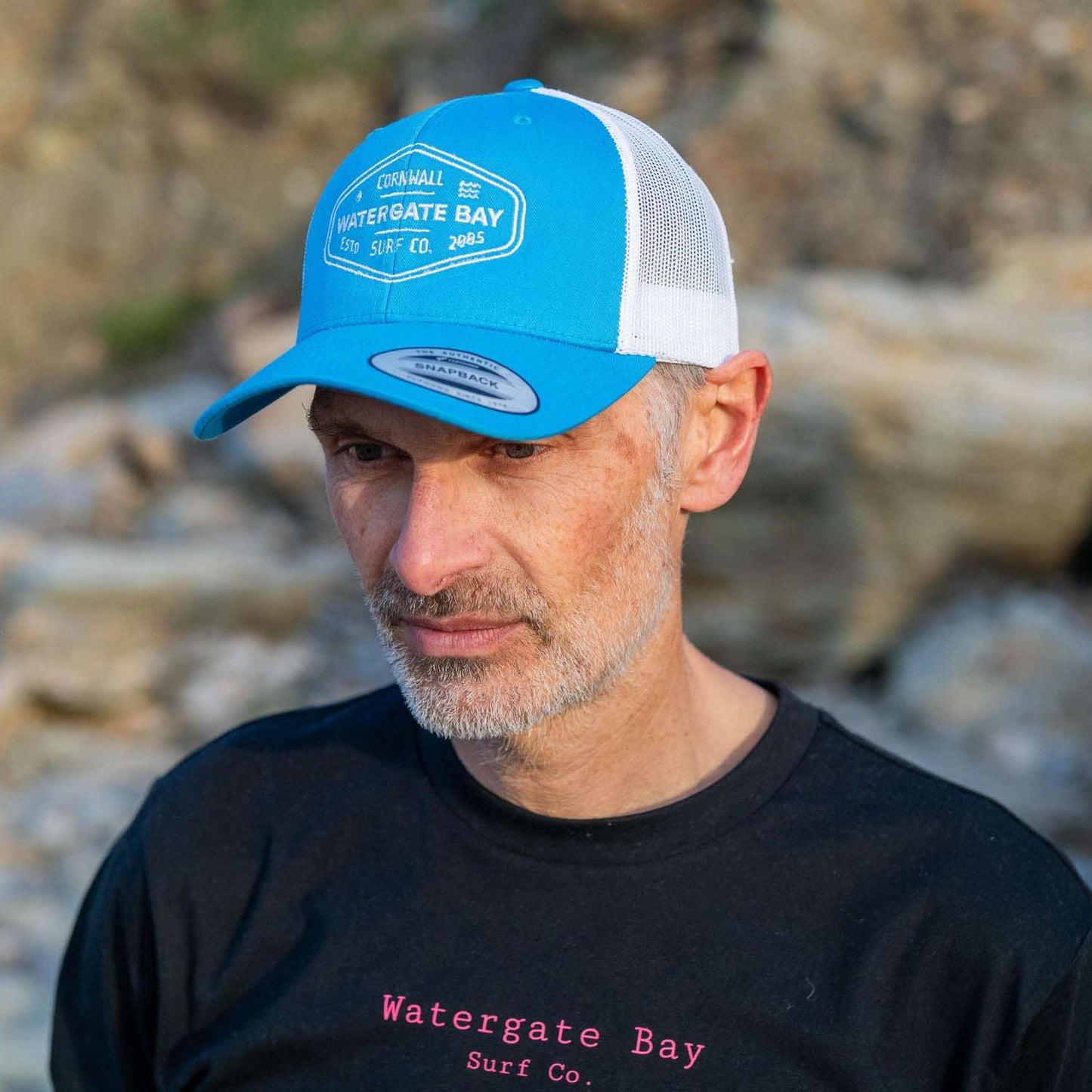 TEXT | LONG SLEEVE T-SHIRT - BLACK - - Watergate Bay Surf Company.