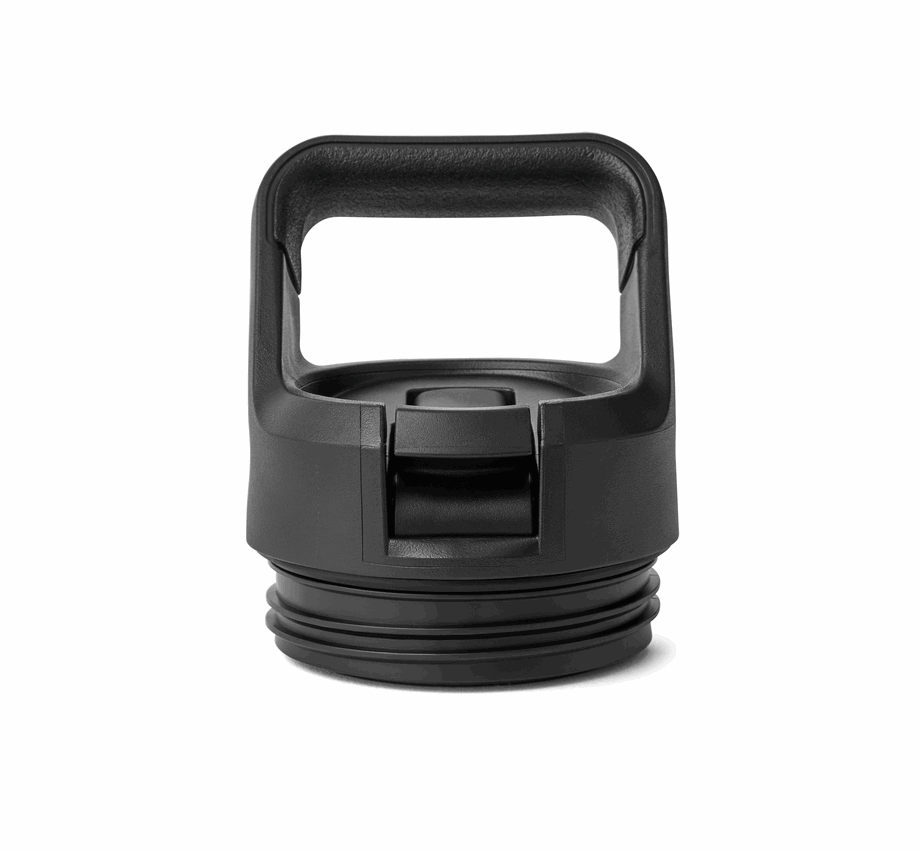 YETI RAMBLER BOTTLE STRAW CAP BLACK