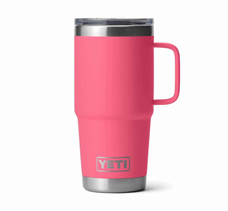 YETI RAMBLER TRAVEL MUG 20oz TROPICAL PINK