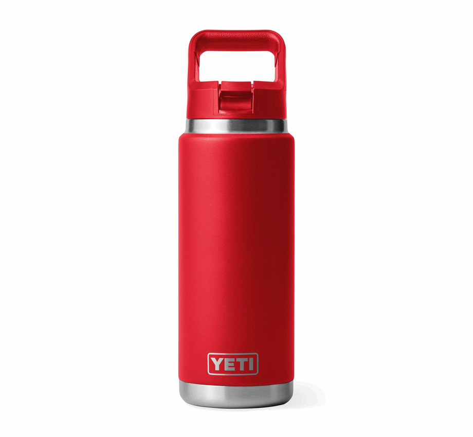 YETI RAMBLER STRAW BOTTLE 26oz RESCUE RED