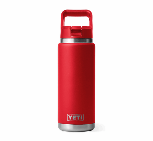 YETI RAMBLER STRAW BOTTLE 26oz RESCUE RED