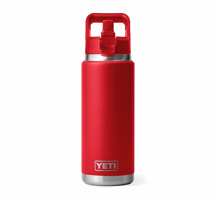 YETI RAMBLER STRAW BOTTLE 26oz RESCUE RED