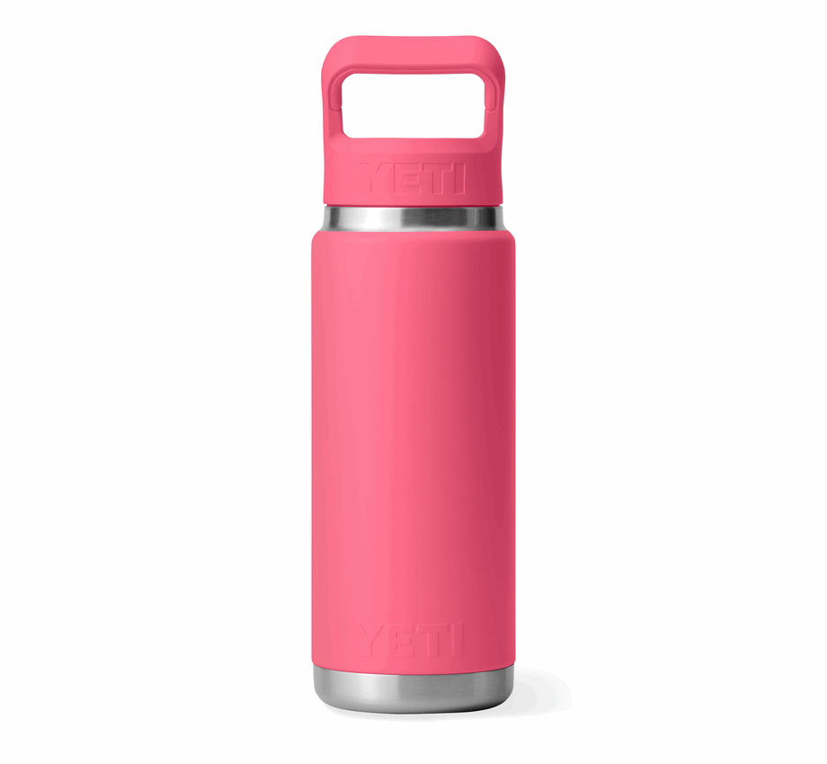 YETI RAMBLER STRAW BOTTLE 26oz TROPICAL PINK