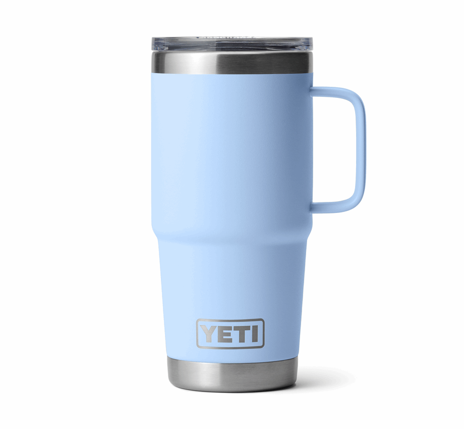 YETI RAMBLER TRAVEL MUG 20oz BIG SKY BLUE