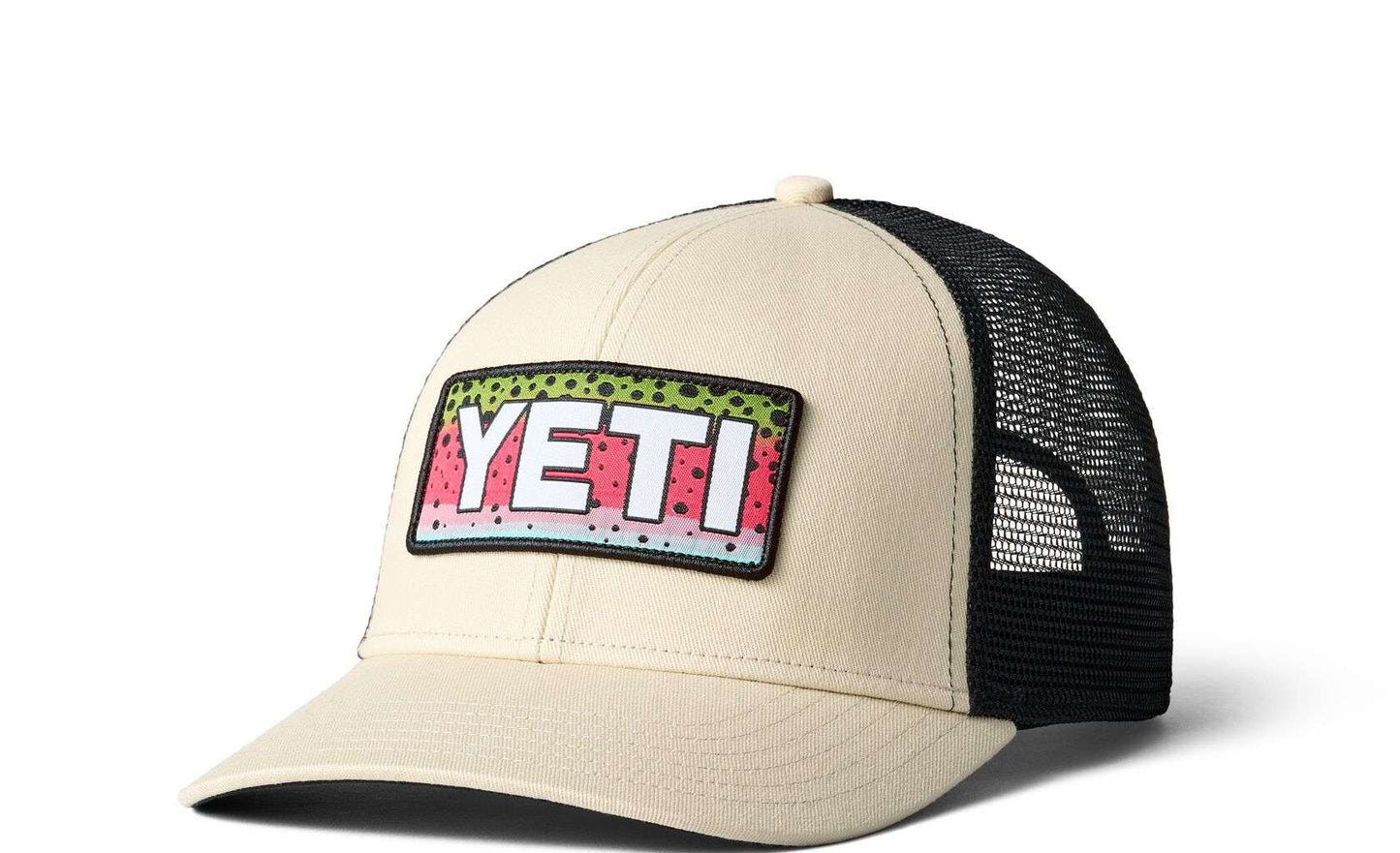 YETI HAT TROUT LOGO CREAM - - Watergate Bay Surf Company.