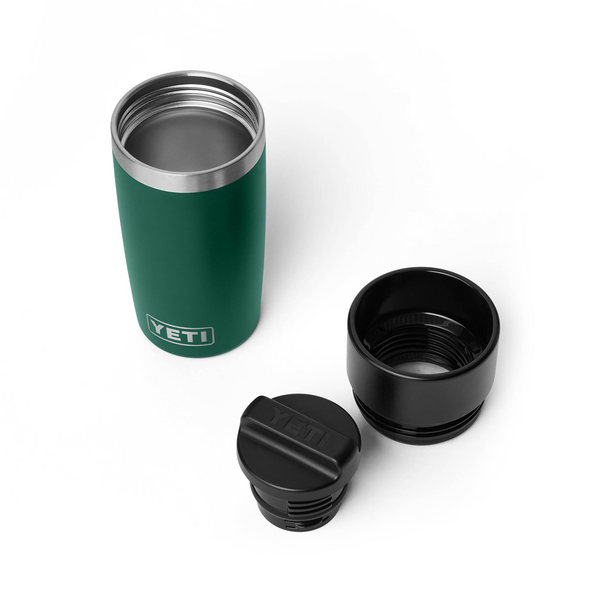 YETI RAMBLER TRAVEL BOTTLE 12OZ BLACK FOREST GREEN