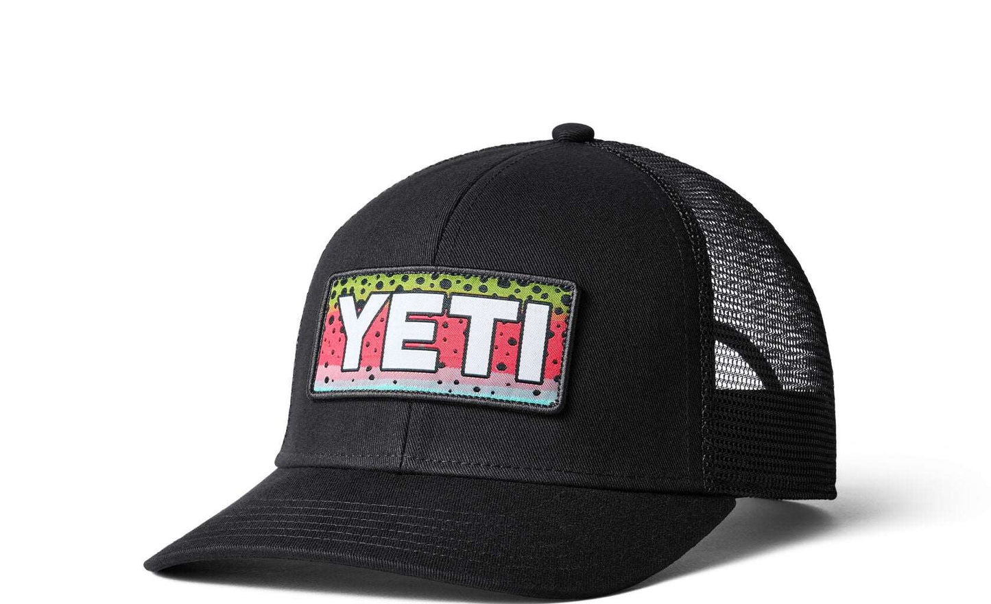 YETI HAT TROUT LOGO BLACK - - Watergate Bay Surf Company.