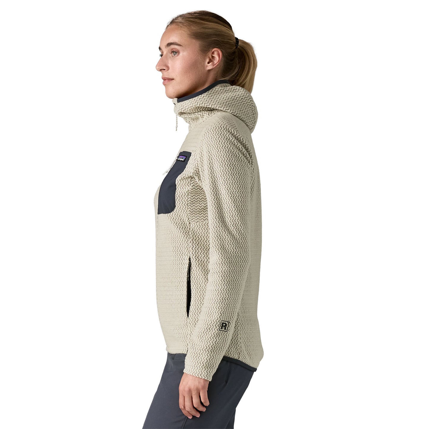 PATAGONIA WOMEN'S R1 AIR HOODY WOOL WHITE