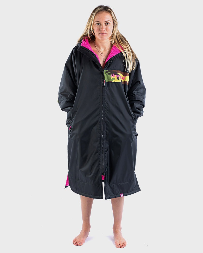 DRYROBE ADVANCED REMIX CAMO/PINK/BLACK 10Y-13Y
