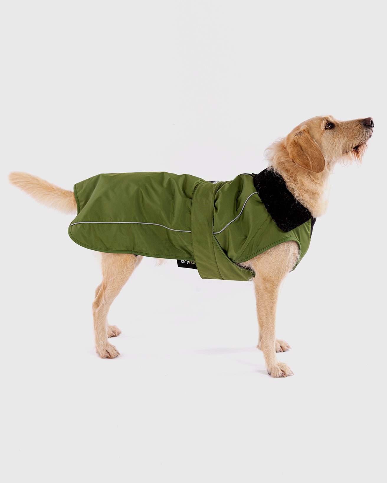 DRYROBE DOG COAT FORESTGREEN/BLACK