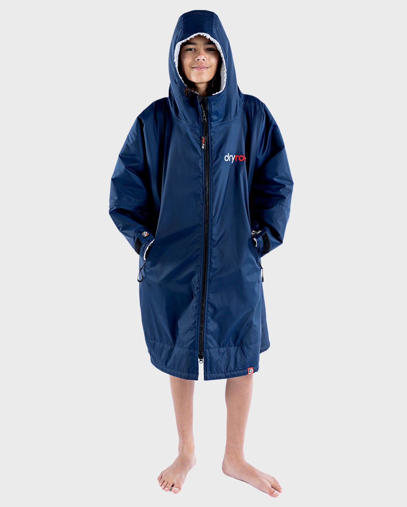 DRYROBE ADVANCED NAVY/GREY 10Y-13Y