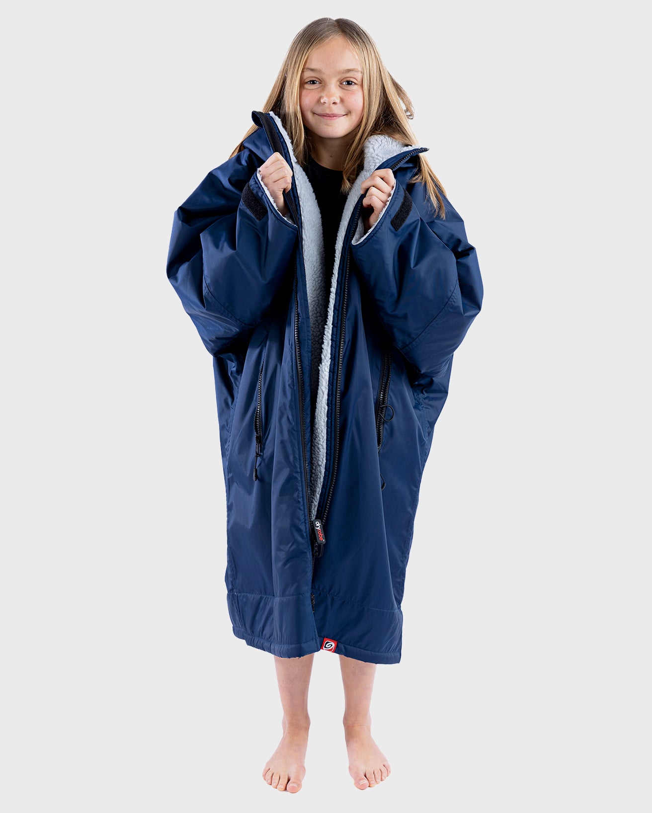 DRYROBE ADVANCED NAVY/GREY 10Y-13Y