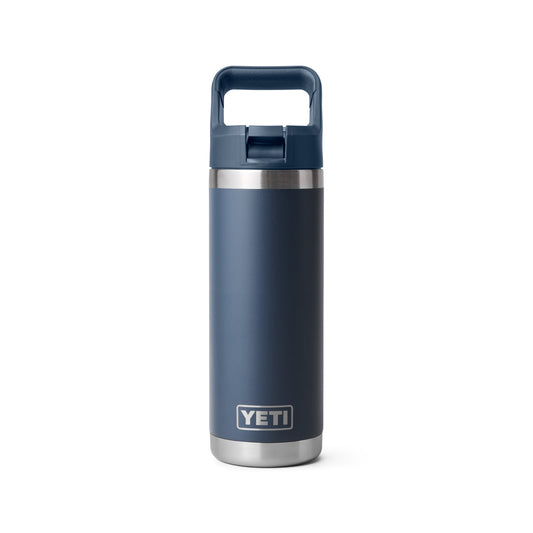YETI RAMBLER STRAW BOTTLE 18oz NAVY -  - Watergate Bay Surf Company.