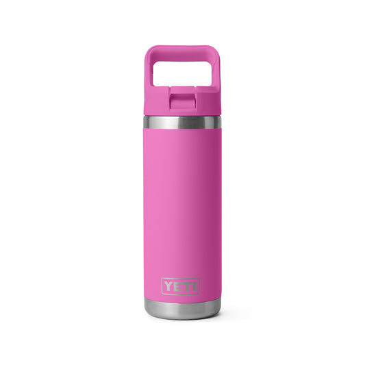 YETI RAMBLER STRAW BOTTLE 18oz FUCHSIA -  - Watergate Bay Surf Company.