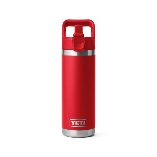 YETI RAMBLER STRAW BOTTLE 18oz RESCUE RED -  - Watergate Bay Surf Company.