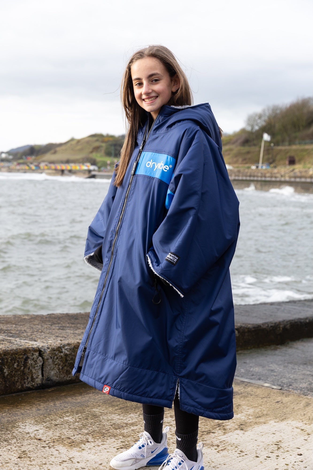 DRYROBE ADVANCED EASY-FIT REMIX NAVY/GREY/COBALT 5Y-9Y