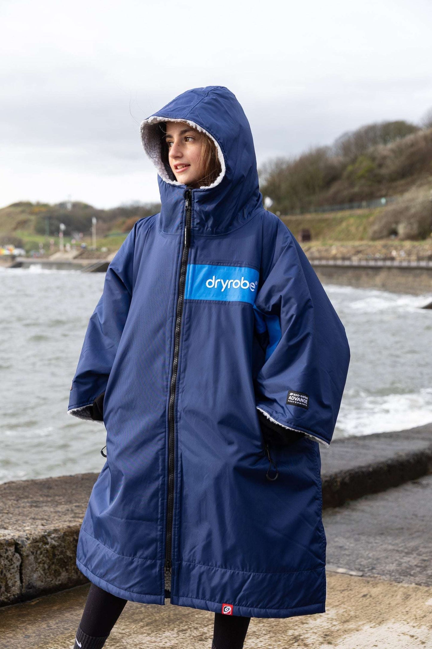 DRYROBE ADVANCED EASY-FIT REMIX NAVY/GREY/COBALT 5Y-9Y